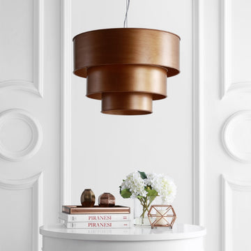 Lynn 21" Tier Metal LED Pendant - JONATHAN Y